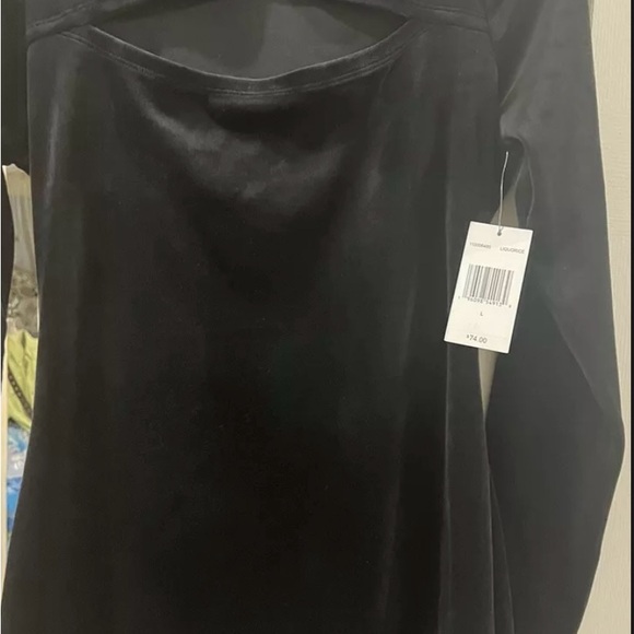 Juicy couture black bodycon cutout dress long sleeve Juniors - Picture 5 of 7